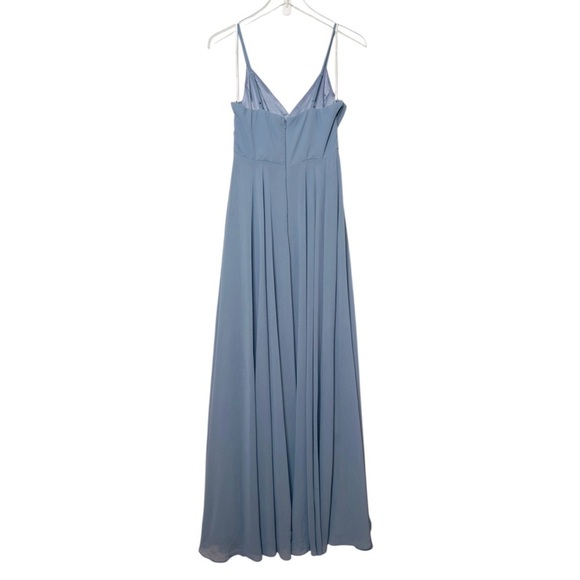 NEW Lulus All About Love Slate Blue Women’s Wedding Party Maxi Dress Sz M - Picture 9 of 12